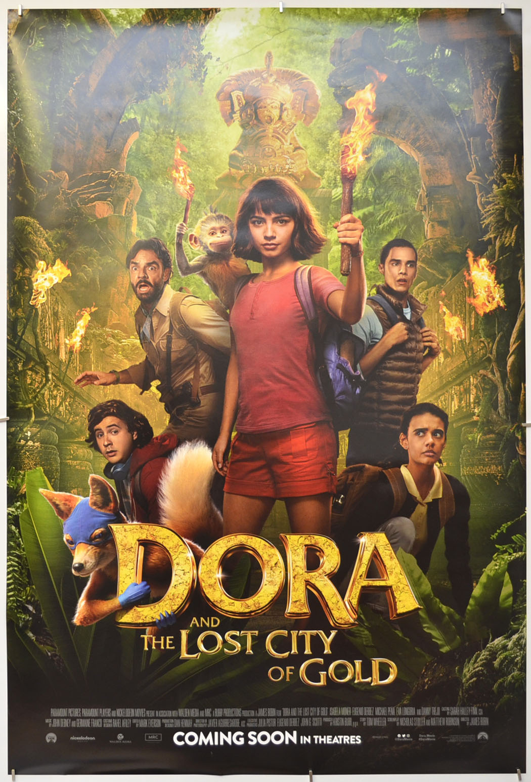 Dora And The Lost City Of Gold (Teaser / Advance Version)  Original One Sheet Poster - Film Poster - Movie Poster