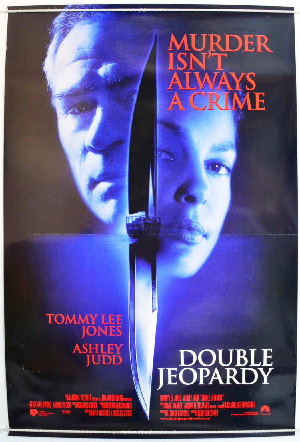 Double Jeopardy Original One Sheet Poster - Film Poster - Movie Poster 