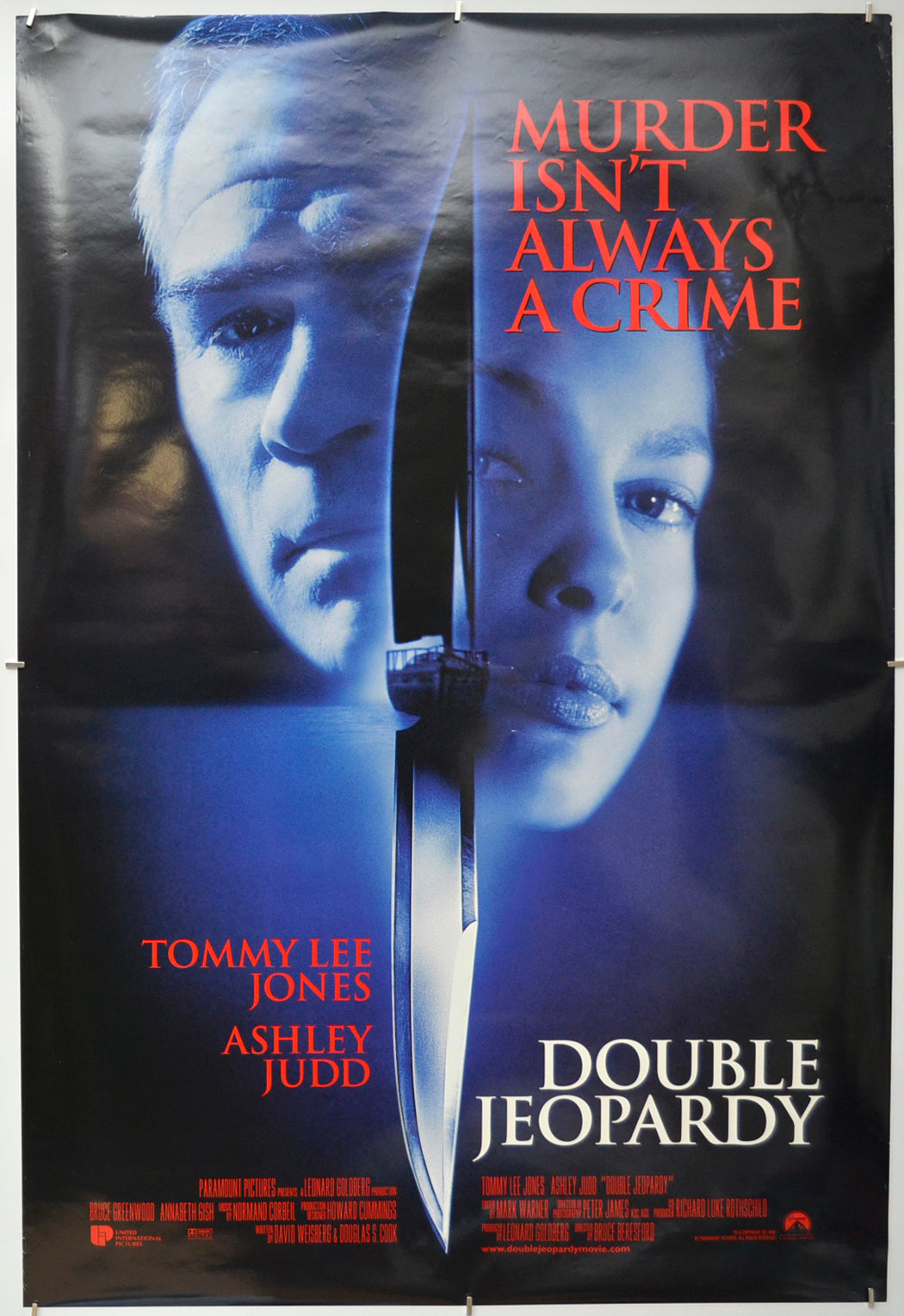 Double Jeopardy Original One Sheet Poster - Film Poster - Movie Poster