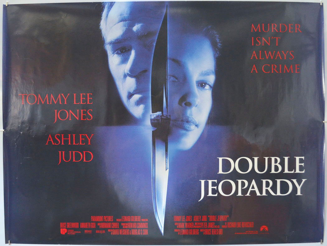 Double Jeopardy  Original Quad Poster - Film Poster - Movie Poster