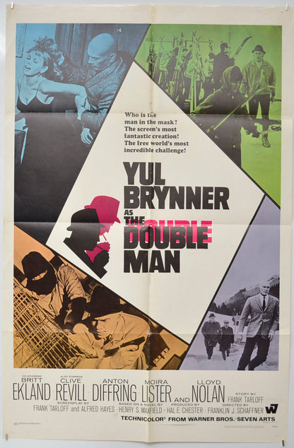 The Double Man  Original One Sheet Poster - Film Poster - Movie Poster