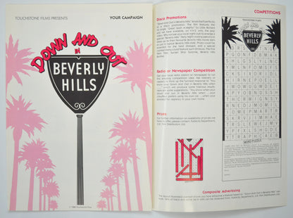 DOWN AND OUT IN BEVERLY HILLS Cinema Exhibitors Campaign Pressbook - INSIDE 