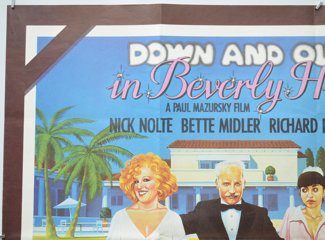 DOWN AND OUT IN BEVERLY HILLS (Top Left) Cinema Quad Movie Poster 