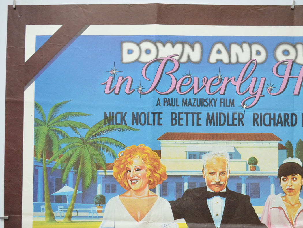 DOWN AND OUT IN BEVERLY HILLS (Top Left) Cinema Quad Movie Poster 