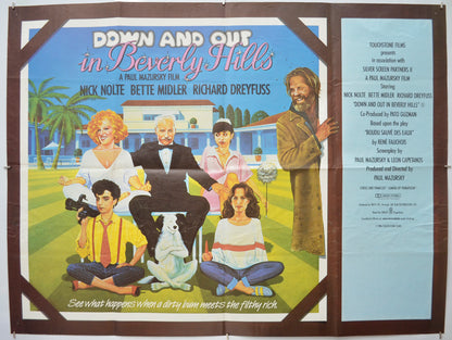 Down And Out In Beverly Hills  Original Quad Poster - Film Poster - Movie Poster