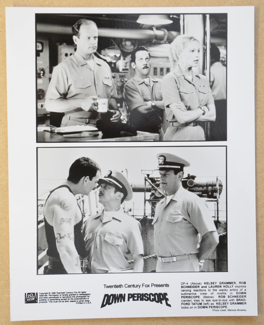 DOWN PERISCOPE (Still 2) Cinema Black and White Press Stills 