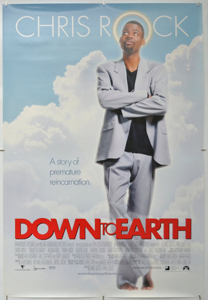 Down To Earth   Original One Sheet Poster - Film Poster - Movie Poster