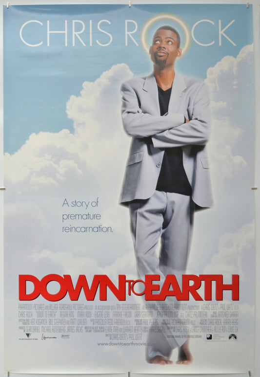 Down To Earth   Original One Sheet Poster - Film Poster - Movie Poster