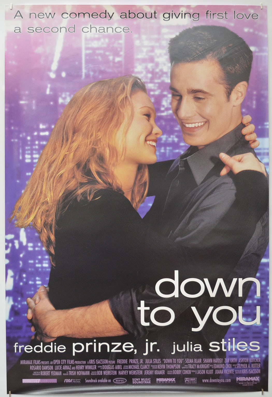 Down To You Original One Sheet Poster - Film Poster - Movie Poster