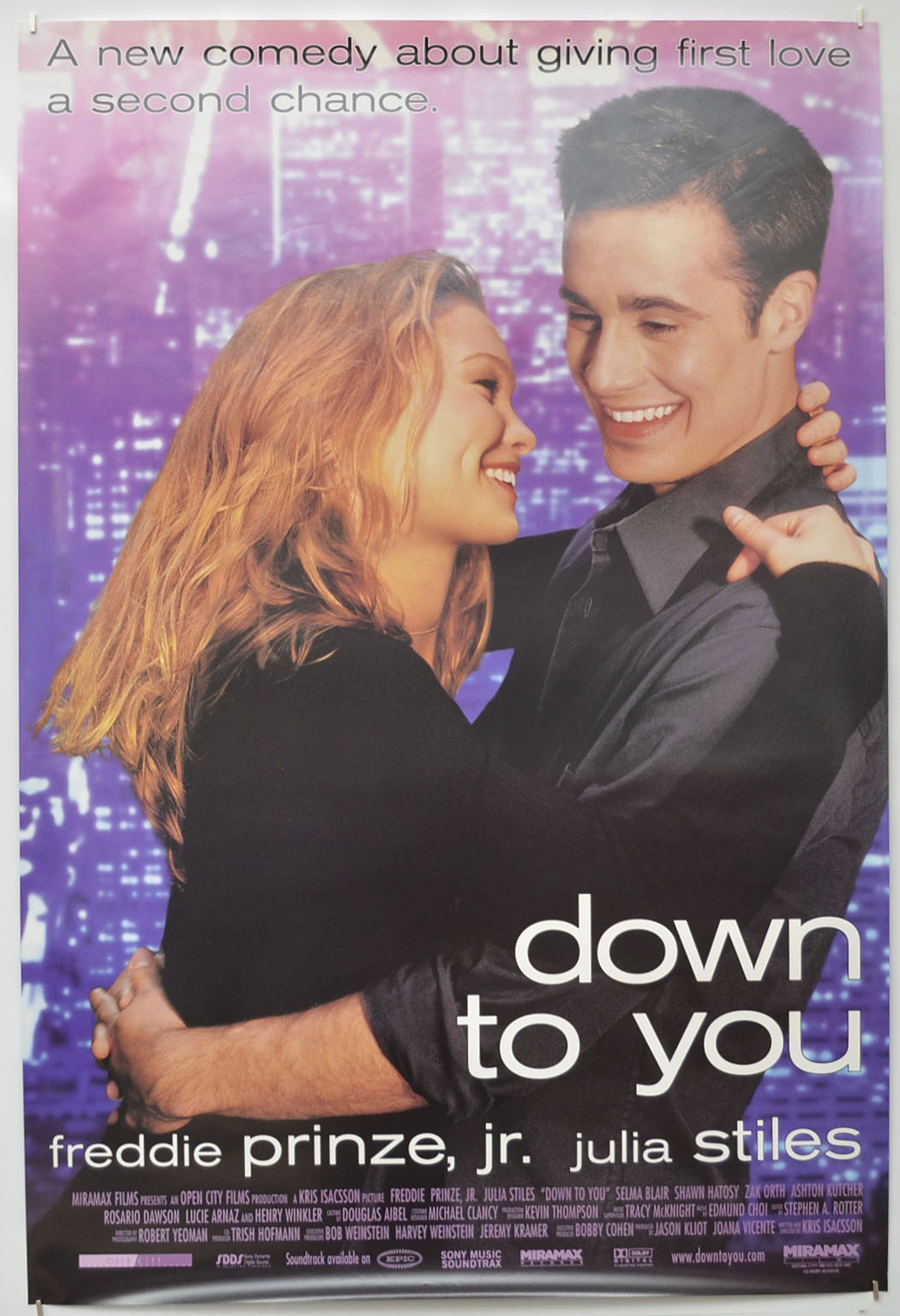 Down To You Original One Sheet Poster - Film Poster - Movie Poster