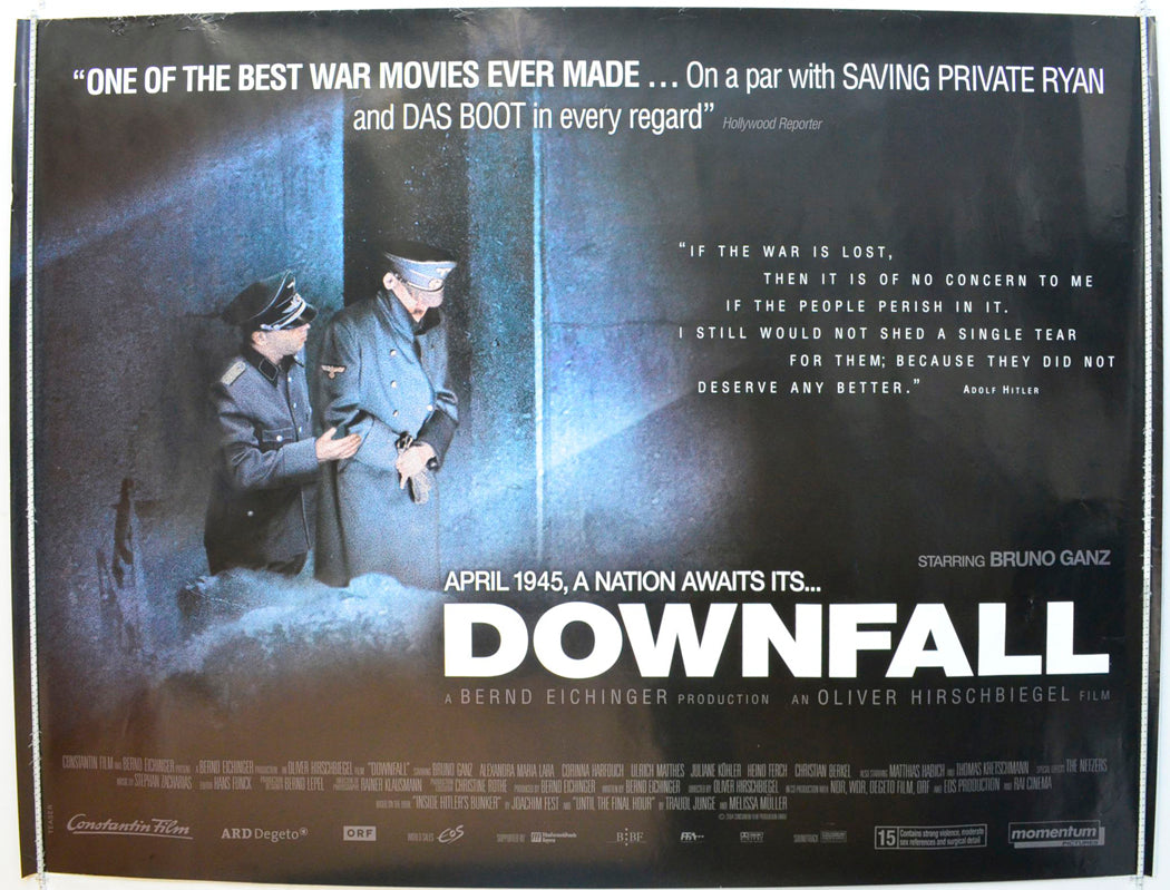 Downfall Original British Quad Poster - Film Poster - Movie Poster 