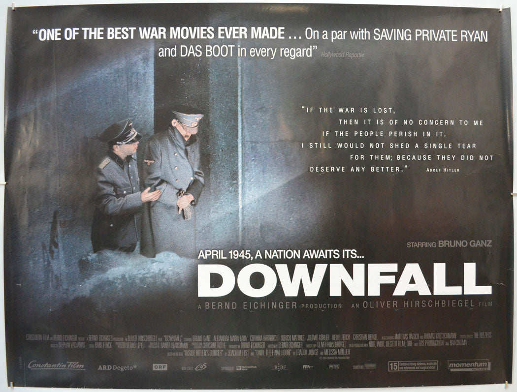 Downfall  Original Quad Poster - Film Poster - Movie Poster