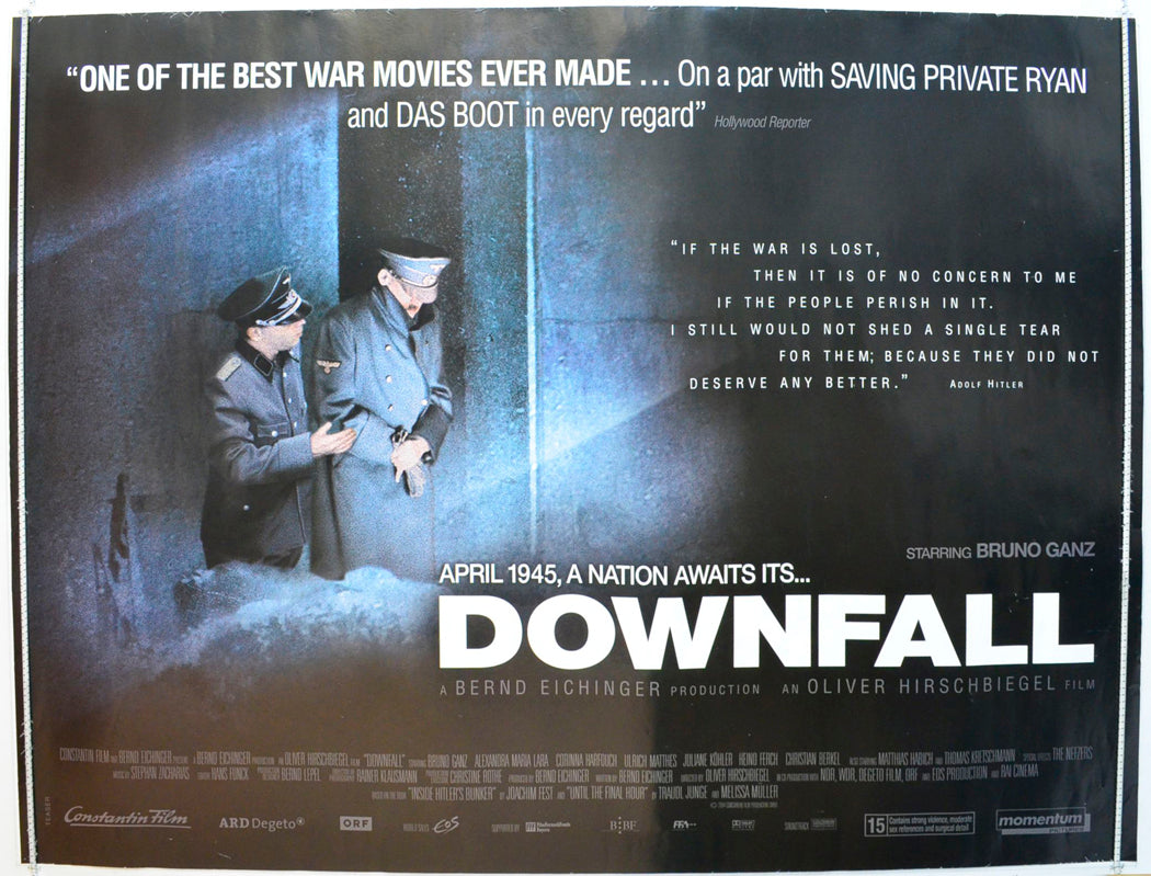 Downfall Original British Quad Poster - Film Poster - Movie Poster 