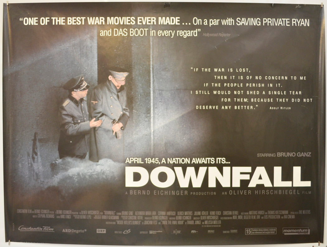 Downfall Original Quad Poster - Film Poster - Movie Poster  