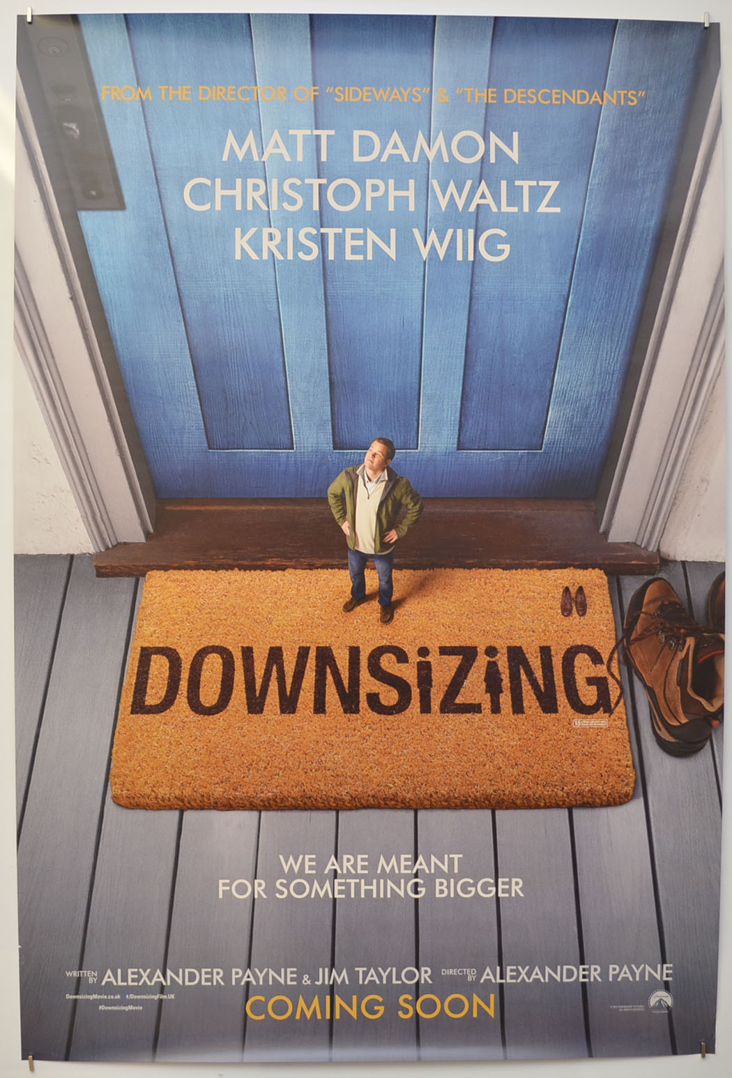 Downsizing (Teaser / Advance Version)  Original One Sheet Poster - Film Poster - Movie Poster