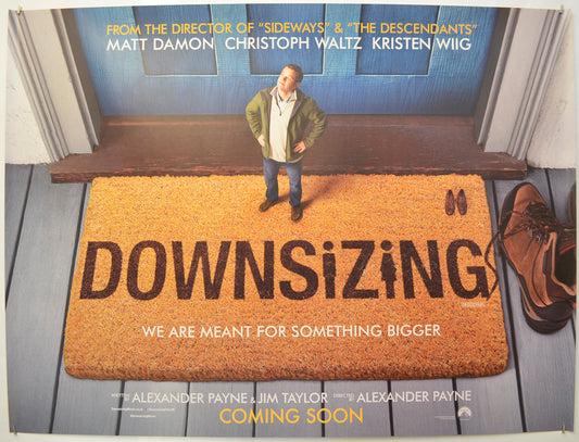 Downsizing (Teaser / Advance Version) Original Quad Poster - Film Poster - Movie Poster