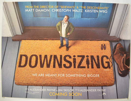 Downsizing (Teaser / Advance Version) Original Quad Poster - Film Poster - Movie Poster