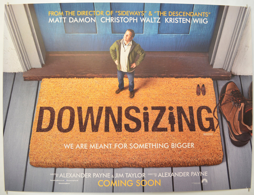 Downsizing (Teaser / Advance Version) Original Quad Poster - Film Poster - Movie Poster