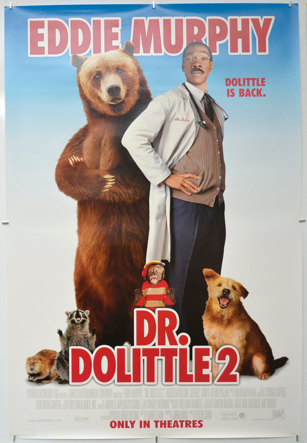 Dr. Dolittle 2   Original One Sheet Poster - Film Poster - Movie Poster