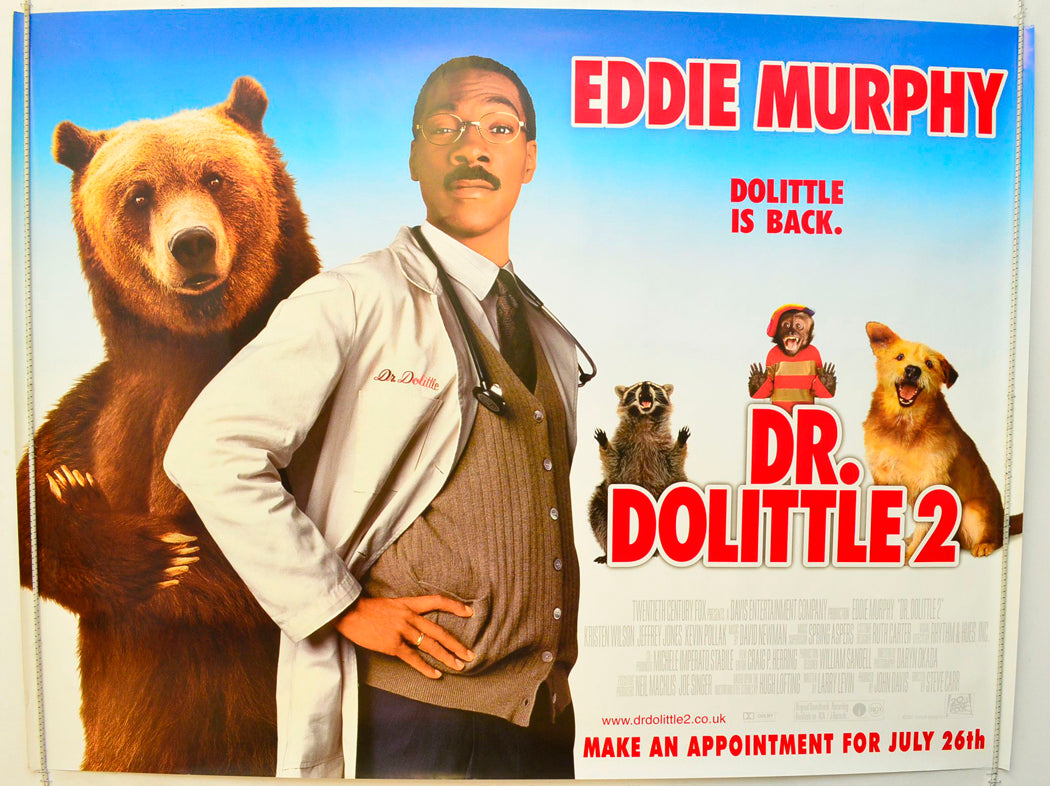 Dr. Dolittle 2  Original British Quad Poster - Film Poster - Movie Poster