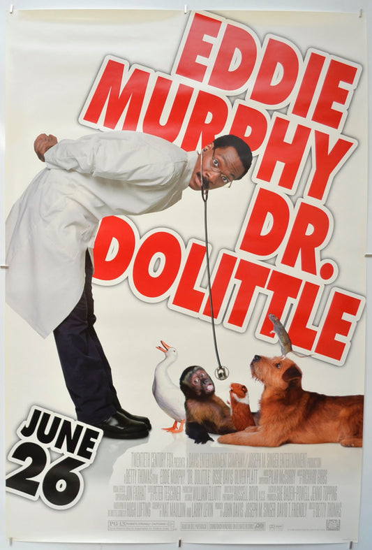 Dr. Dolittle  Original One Sheet Poster - Film Poster - Movie Poster