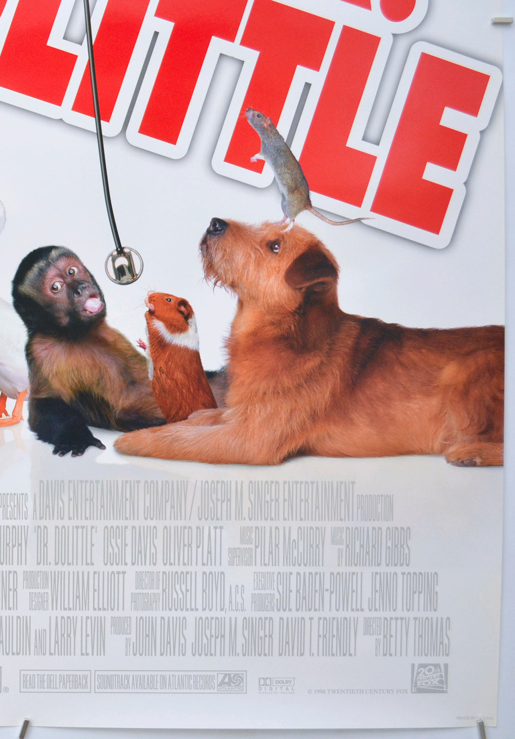 DR. DOLITTLE (Bottom Right) Cinema One Sheet Movie Poster 