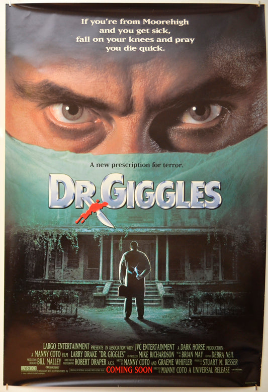 Dr. Giggles (Teaser / Advance Version)  Original One Sheet Poster - Film Poster - Movie Poster