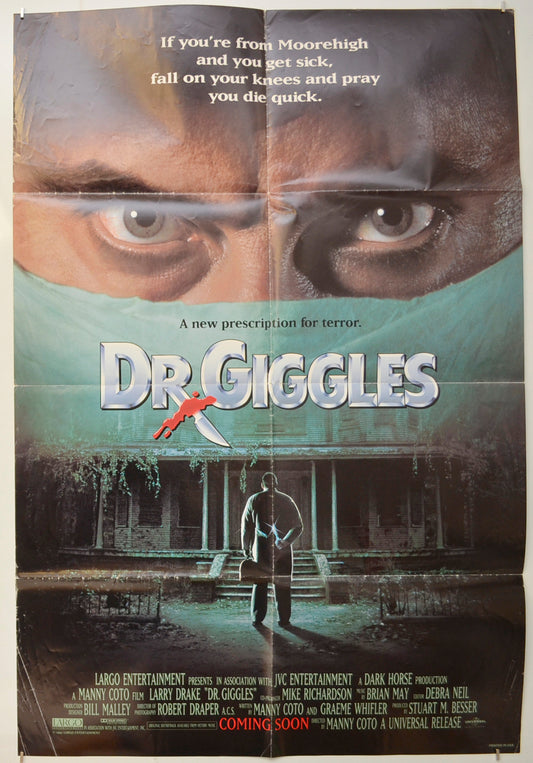 Dr. Giggles (Teaser / Advance Version)  Original One Sheet Poster - Film Poster - Movie Poster