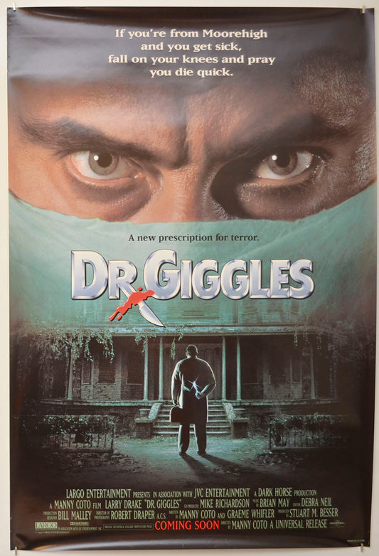 Dr. Giggles (Teaser / Advance Version) Original One Sheet Poster - Film Poster - Movie Poster