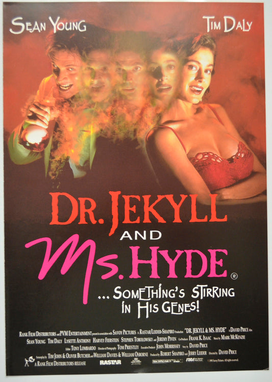 Dr. Jekyll And Ms.Hyde Original Cinema Exhibitors Press Synopsis / Credits Booklet (UK)