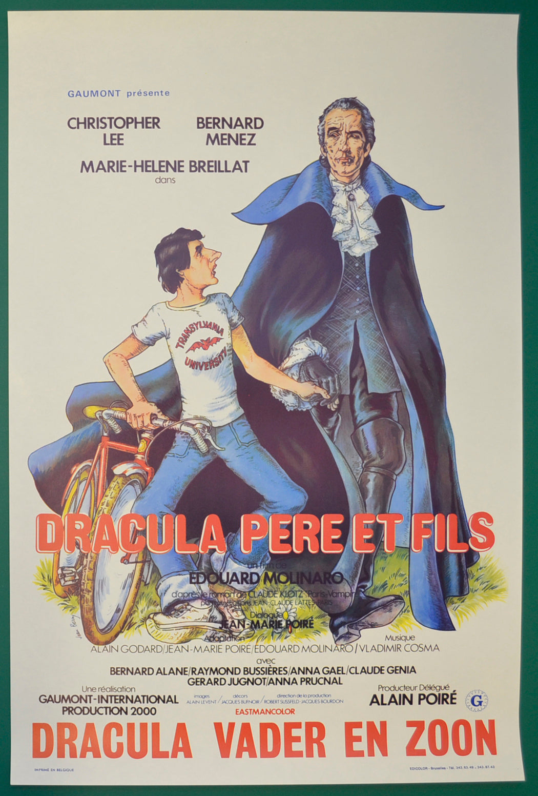 Dracula And Son  Original Belgian Poster - Film Poster - Movie Poster  