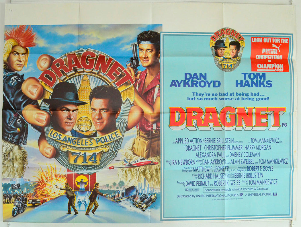 Dragnet Original British Quad Poster - Film Poster - Movie Poster 