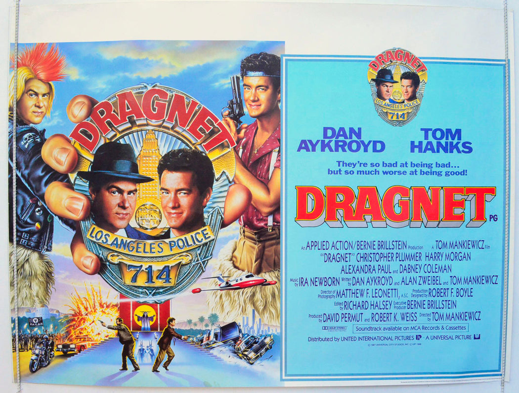 Dragnet Original British Quad Poster - Film Poster - Movie Poster 