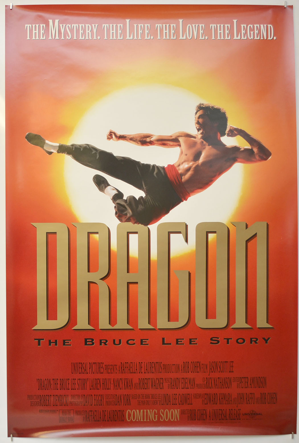 Dragon : The Bruce Lee Story Original One Sheet Poster - Film Poster - Movie Poster