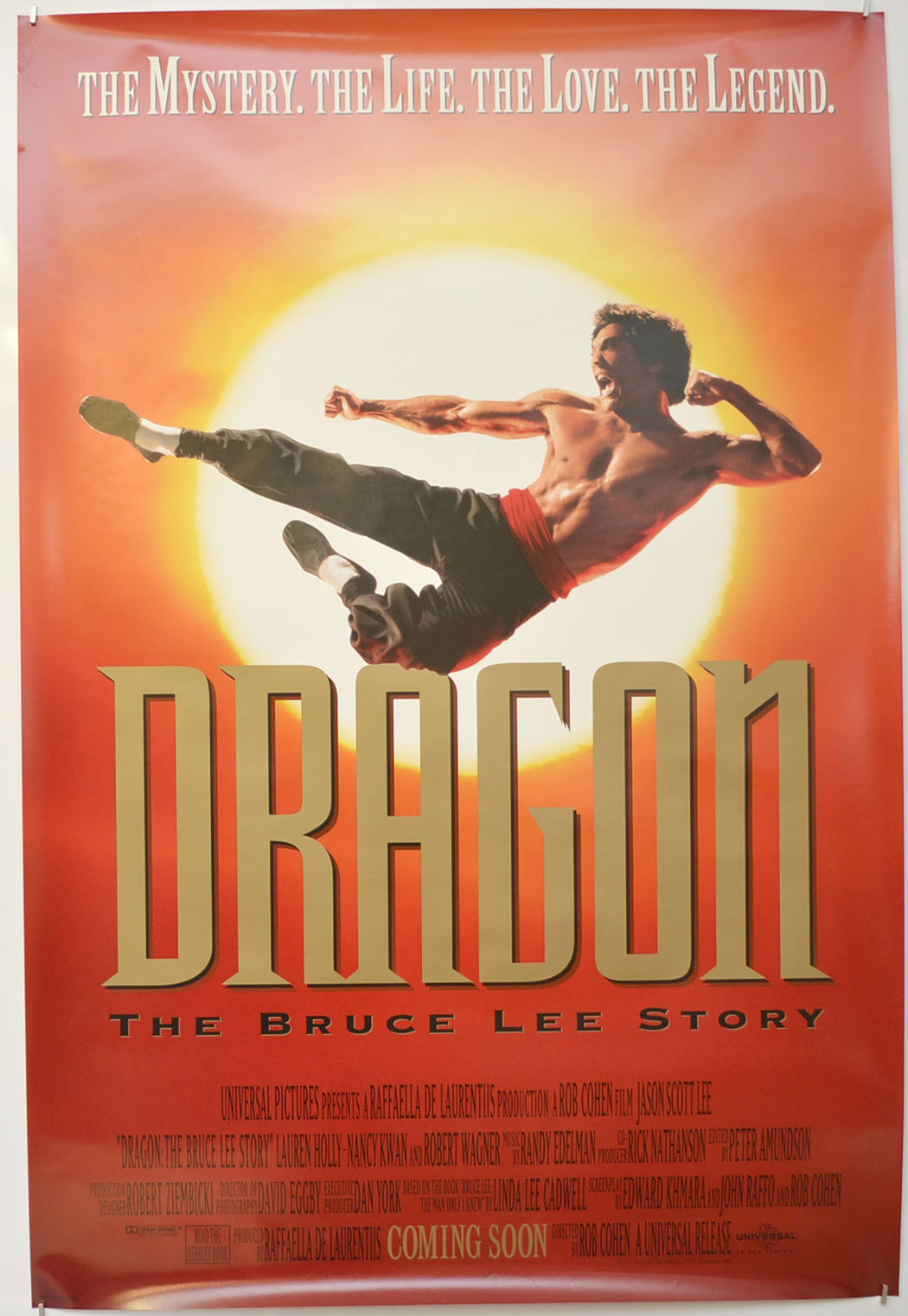 Dragon : The Bruce Lee Story Original One Sheet Poster - Film Poster - Movie Poster