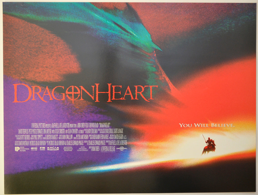 Dragonheart Original Mini Quad Poster - Film Poster - Movie Poster