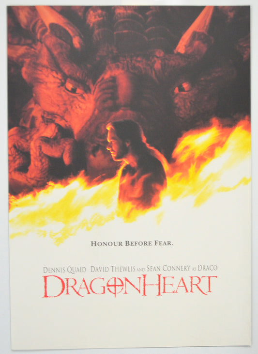 Dragonheart Original Cinema Exhibitors Press Synopsis / Credits Booklet (UK)