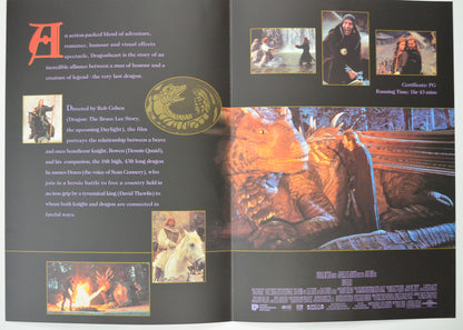 DRAGONHEART Cinema Exhibitors Press Synopsis Credits Booklet - INSIDE 