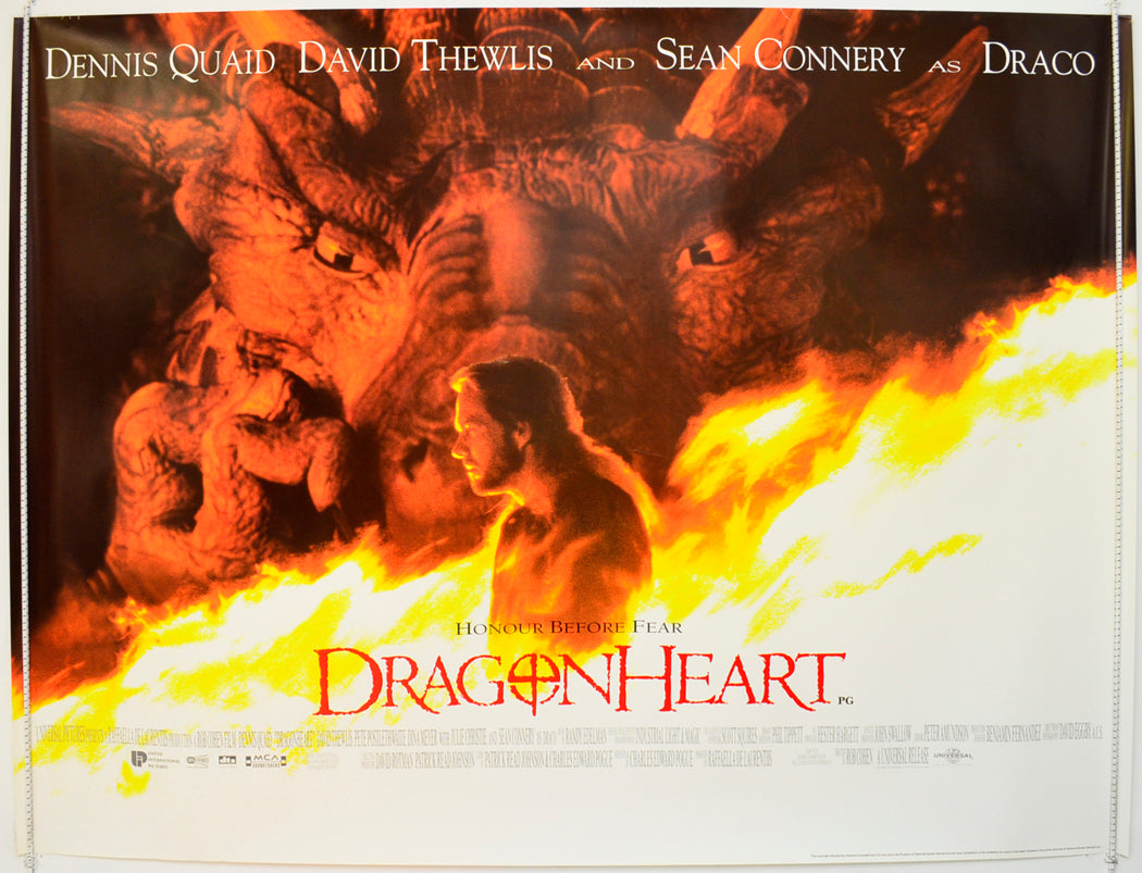 Dragonheart  Original British Quad Poster - Film Poster - Movie Poster 