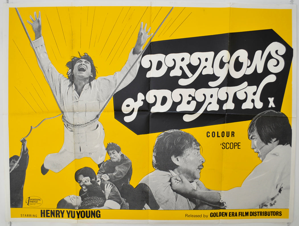 Dragons Of Death  (a.k.a. Chu Ba)  Original Quad Poster - Film Poster - Movie Poster 