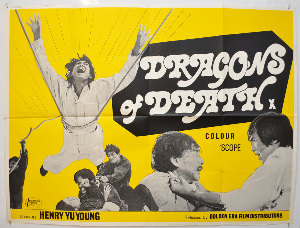 Dragons Of Death (a.k.a. Chu Ba)  Original Quad Poster - Film Poster - Movie Poster