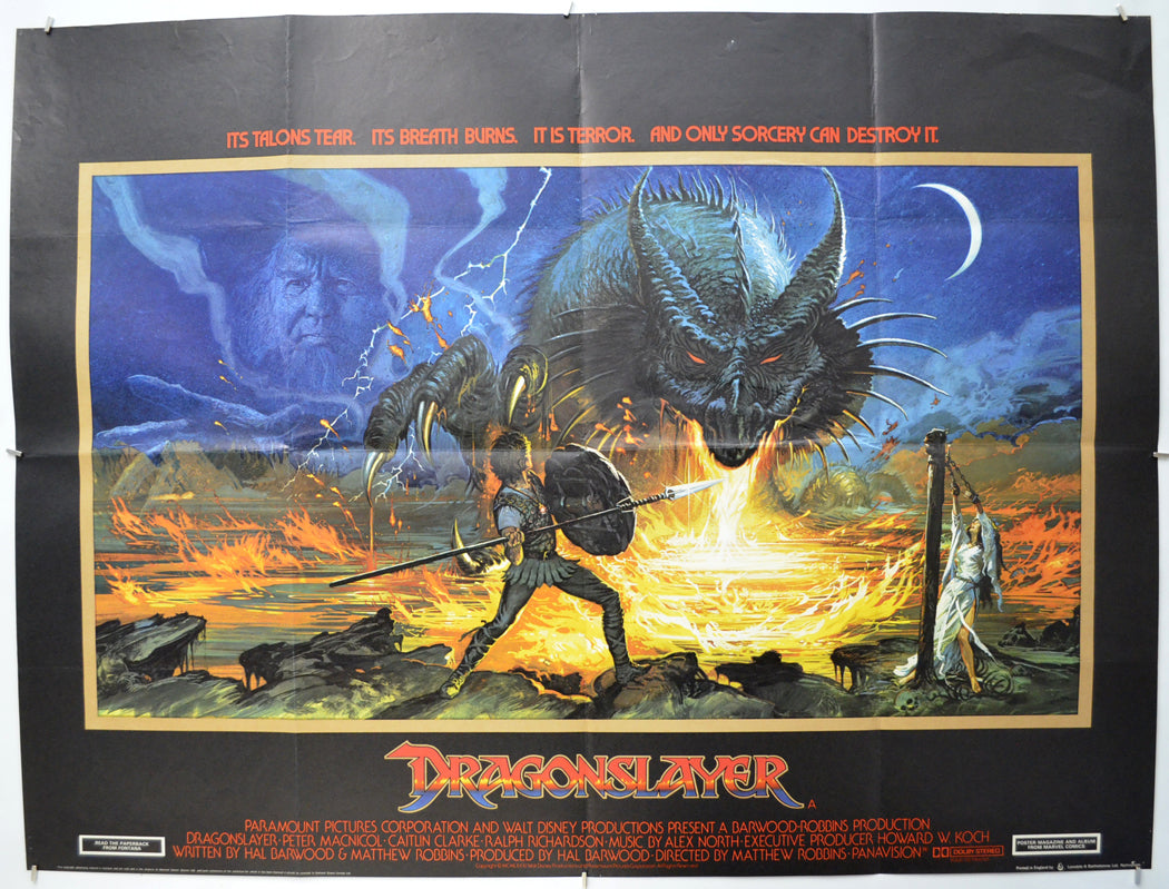 Dragonslayer Original Quad Poster - Film Poster - Movie Poster