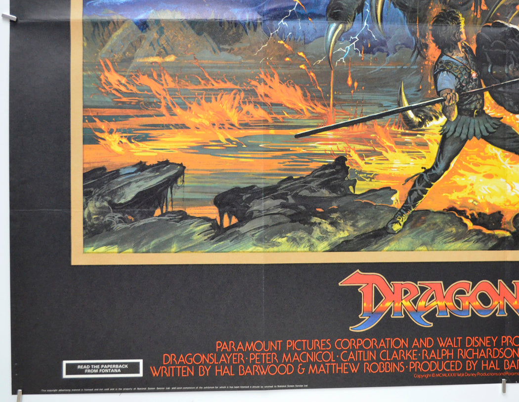 DRAGONSLAYER (Bottom Left) Cinema Quad Movie Poster 