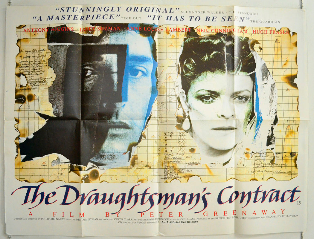 The Draughtsman's Contract Original British Quad Poster - Film Poster - Movie Poster 