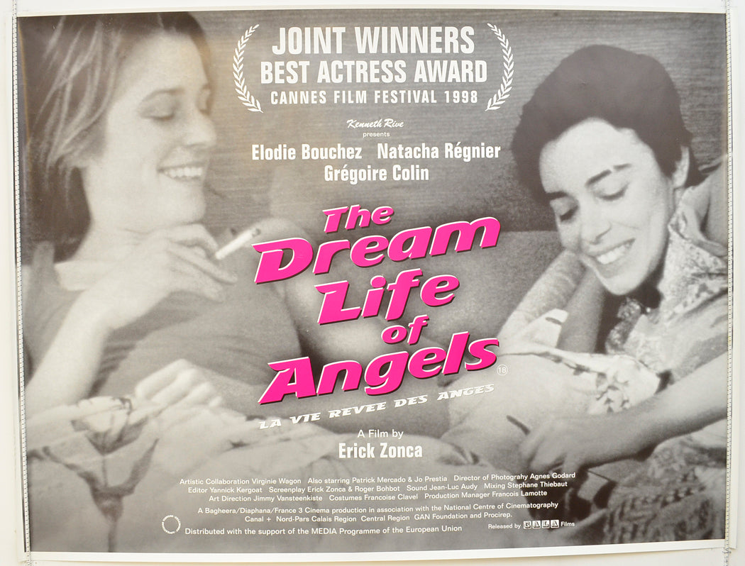 The Dream Life Of Angels  Original Quad Poster - Film Poster - Movie Poster  