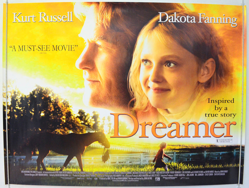 Dreamer Original British Quad Poster - Film Poster - Movie Poster 