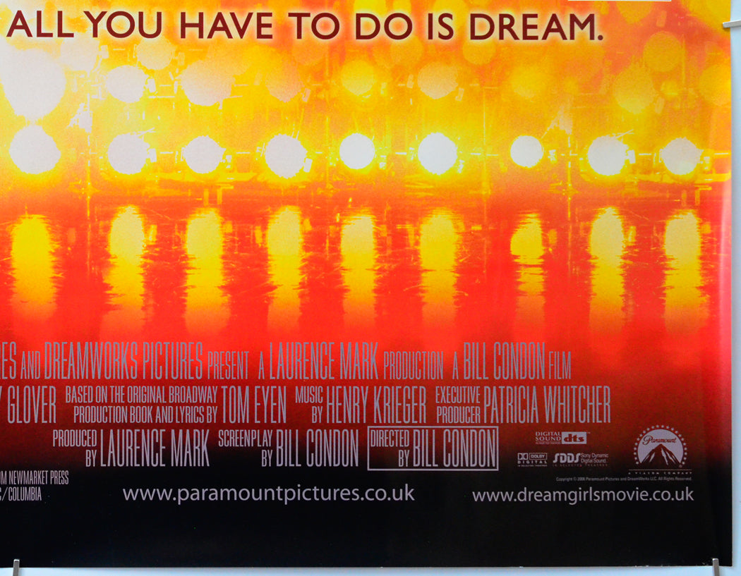 Dreamgirls (Bottom Right) Cinema Quad Movie Poster 