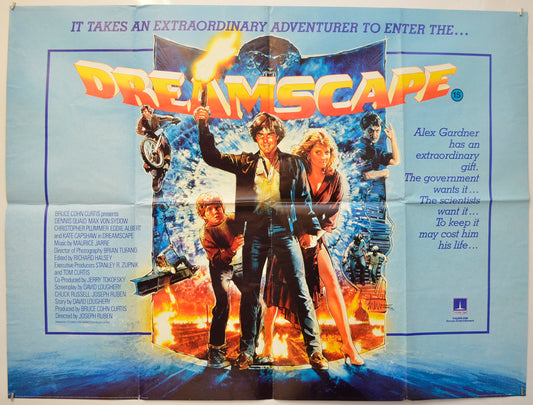 Dreamscape  Original Quad Poster - Film Poster - Movie Poster