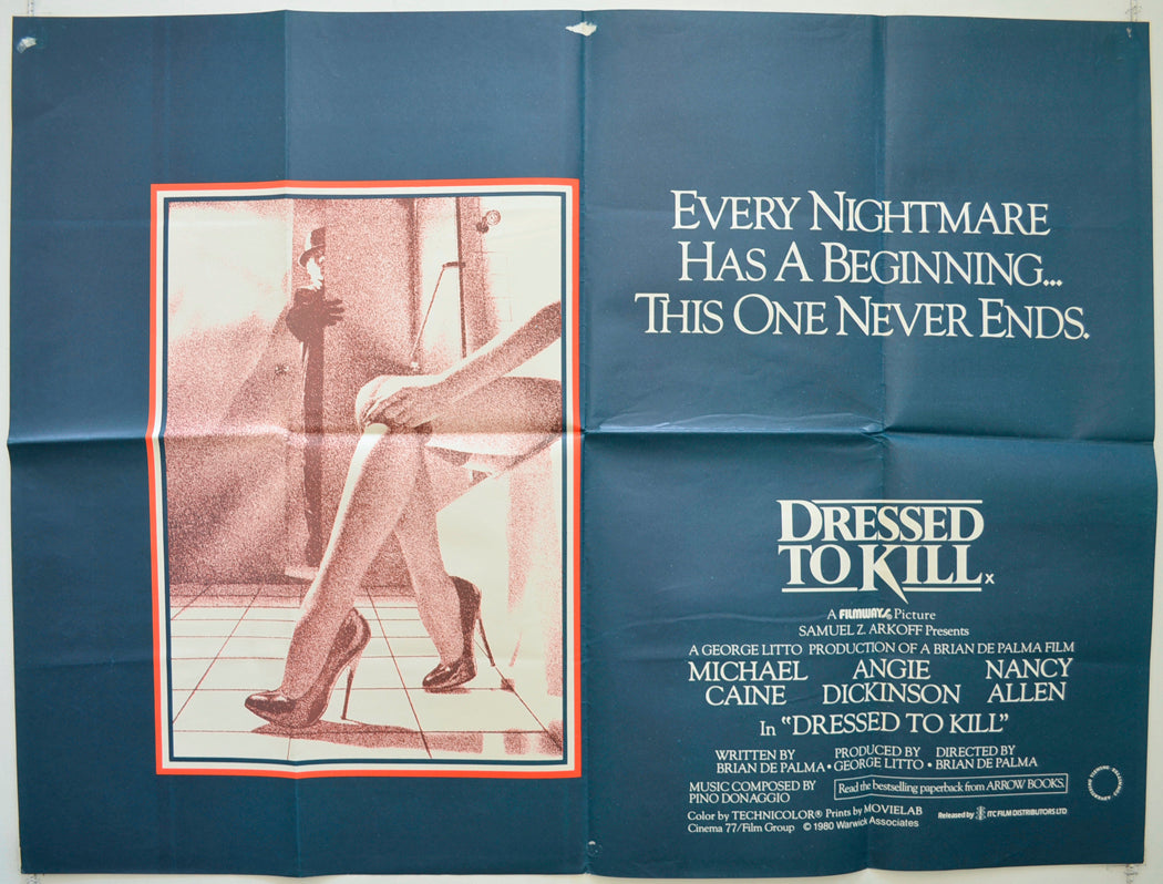 Dressed To Kill  Original British Quad Poster - Film Poster - Movie Poster 