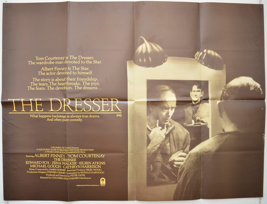 The Dresser  Original British Quad Poster - Film Poster - Movie Poster 